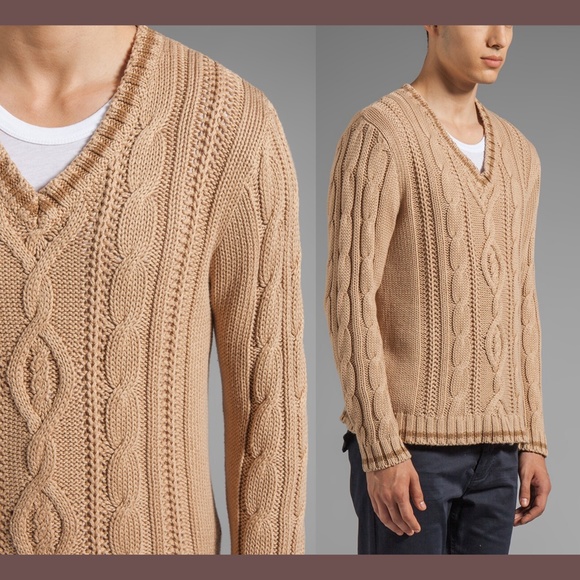NWT Gant Rugger Loose Cable Knit Sweater Bisquit Beige [SZ‎ XXL ] - Picture 2 of 10